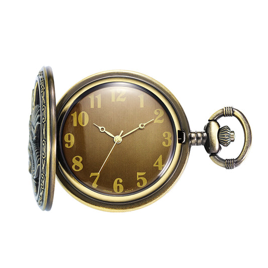 Bronze Eagle Quartz Pocket Watch